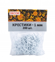 Крестики для плитки 1,0 мм 200шт/уп НАМЕРЕНИЕ