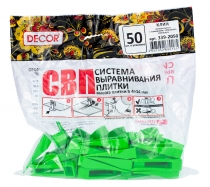 Клин для СВП Кольцо, Флажок, Панда, Квадрат 50шт/уп DECOR