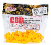 Зажим "Ворота" 1,4мм 100 шт/уп DECOR