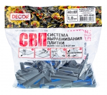 Система выравнивания плитки "Ворота" 40 шт/уп 1,0мм DECOR