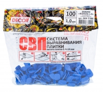 Зажим "Ворота" 1,0мм 100 шт/уп DECOR
