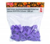 Зажим "Ворота" 3,0мм 100шт/уп DECOR