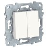 Механизм переключателя 2 кл белый Unica NEW Schneider Electric