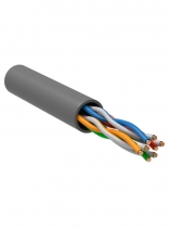 Каб. сетевой ВИТАЯ ПАРА мед U/UTP,кат.5E 4x2х24AWG solid, PVC,305м,серый ЕВРОСТАНДАРТ