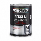 Эмаль для радиаторов ПРЕСТИЖ Ferrum акриловая белая глянцевая 0,9кг