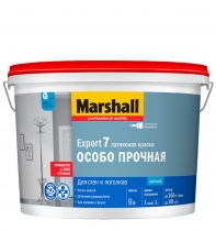 Краска MARSHALL EXPORT 7 ОСОБО ПРОЧНАЯ латексная матовая BC (9л)