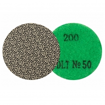 Алмазный гибкий шлиф круг "Черепашка" 50мм №50 P200 DLT