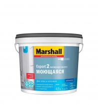 Краска MARSHALL EXPORT 2 МОЮЩАЯСЯ латексная глубокоматовая BW (4,5л)
