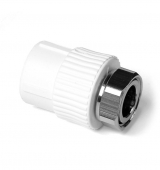 Муфта 20x1/2'' с накидной гайкой ProAqua белая PA29008