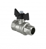Кран шаровый 1" ВР/НР бабочка Delta PRO VALFEX