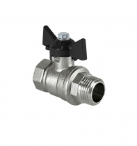 Кран шаровый 1" ВР/НР бабочка Delta PRO VALFEX