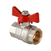 Кран шаровый BASE 3/4" резьба внутренняя-внутренняя ручка бабочка VALTEC