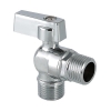 Кран шаровый угловой 1/2"х1/2" резьба наружная-наружная для подключения бытовой техники VALTEC