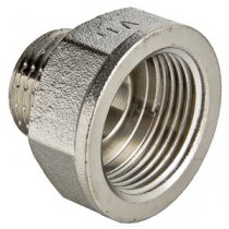 Переходник 1/2" внутренняя-3/8" наружная никелированный латунный VALTEC