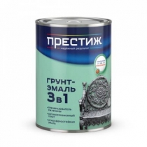 Грунт-эмаль 3в1 ПРЕСТИЖ коричневая (0,9кг)
