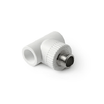 Тройник 20x3/4'' с металлической наружной резьбой ProAqua белый PA25010Б