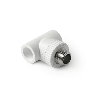 Тройник 20x1/2'' с металлической наружной резьбой ProAqua белый PA25008Б