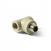 Тройник 25x3/4'' с металлической наружной резьбой ProAqua серый PA25014С