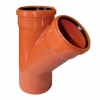 Тройник НПВХ 160х160/45гр НК рыжий RK Plastic