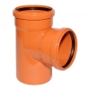Тройник НПВХ 160х160/87гр НК рыжий RK Plastic